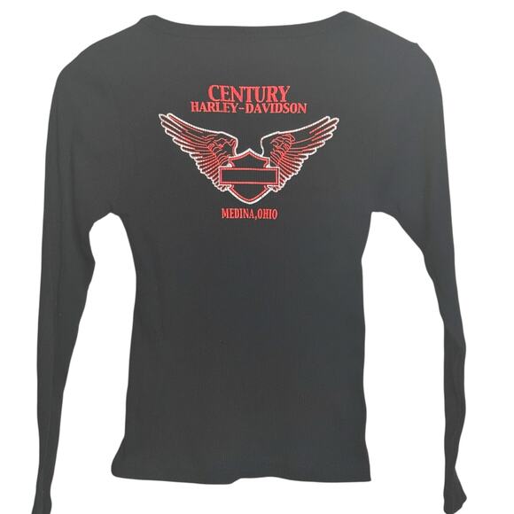 Harley Davidson Size Medium Thermal Base Layer Long Sleeve Shirt Century HD Ohio - Picture 3 of 6